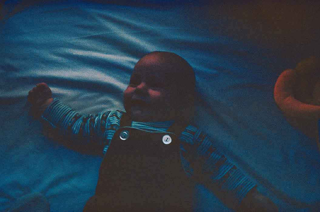 Dark baby photo with standard scanning