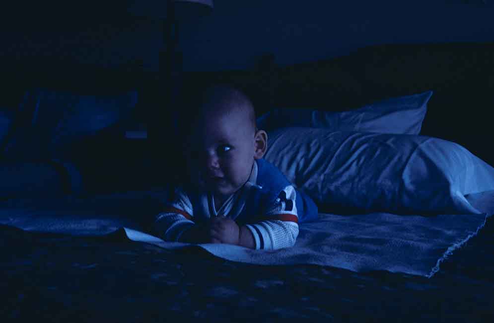 Dark baby photo with standard scanning