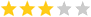 3 star rating